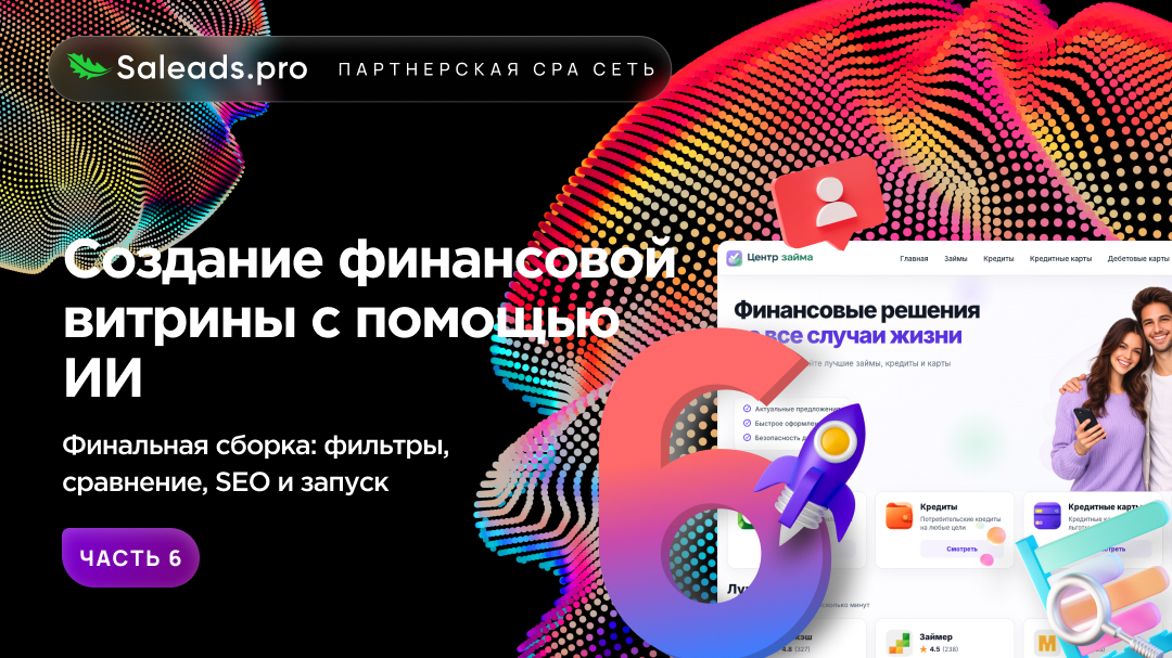Создание финансовой витрины с помощью ИИ. Часть 6. Финальная сборка: фильтры, сравнение, SEO и запуск